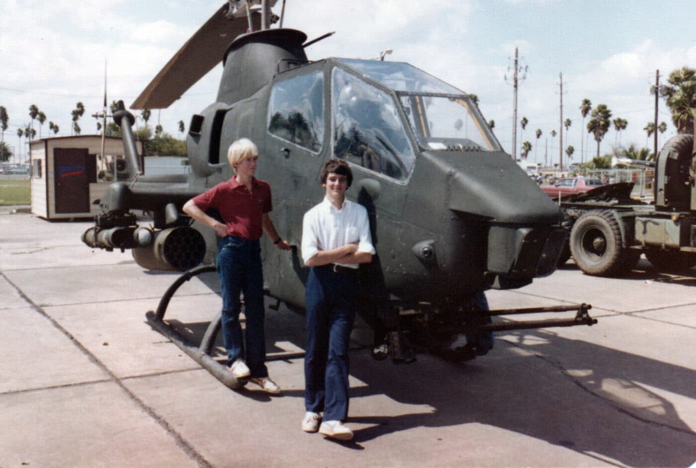 the author as a child with an AH-1 Cobra