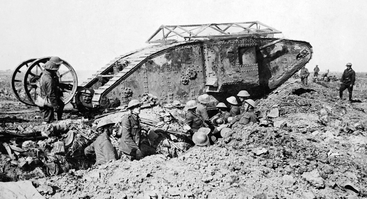 British Mark I heavy tank Battle of the Somme