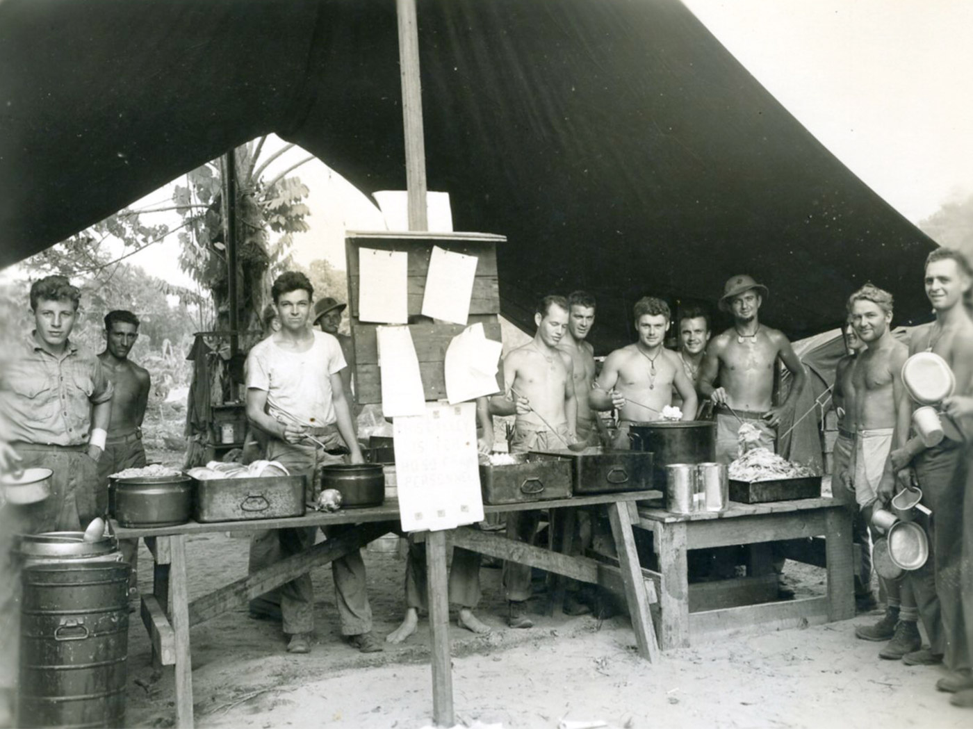 First Marine Air Wing 1943 Thanksgiving Day