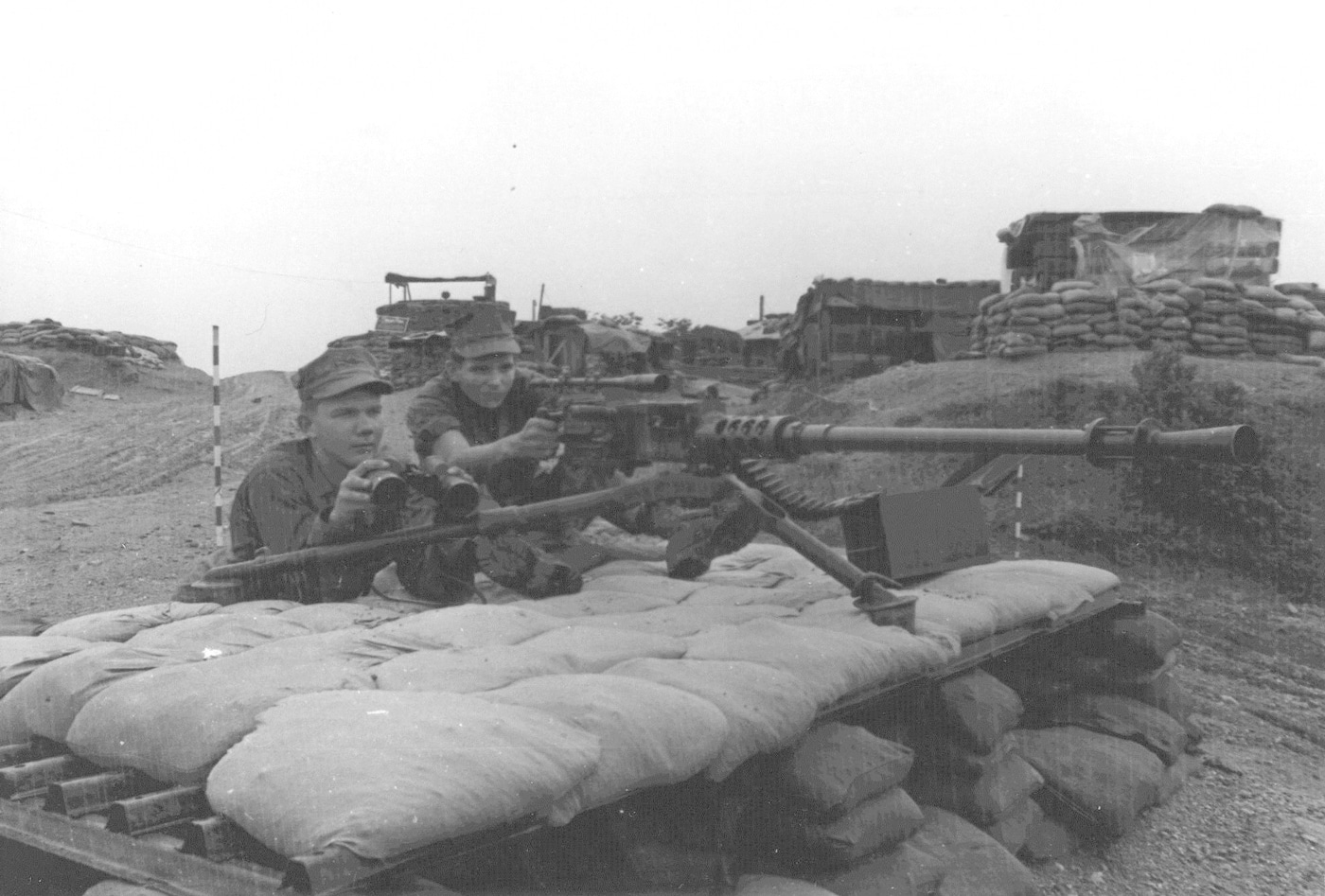 M2 Browning machine gun employed as a sniper rifle in Vietnam War