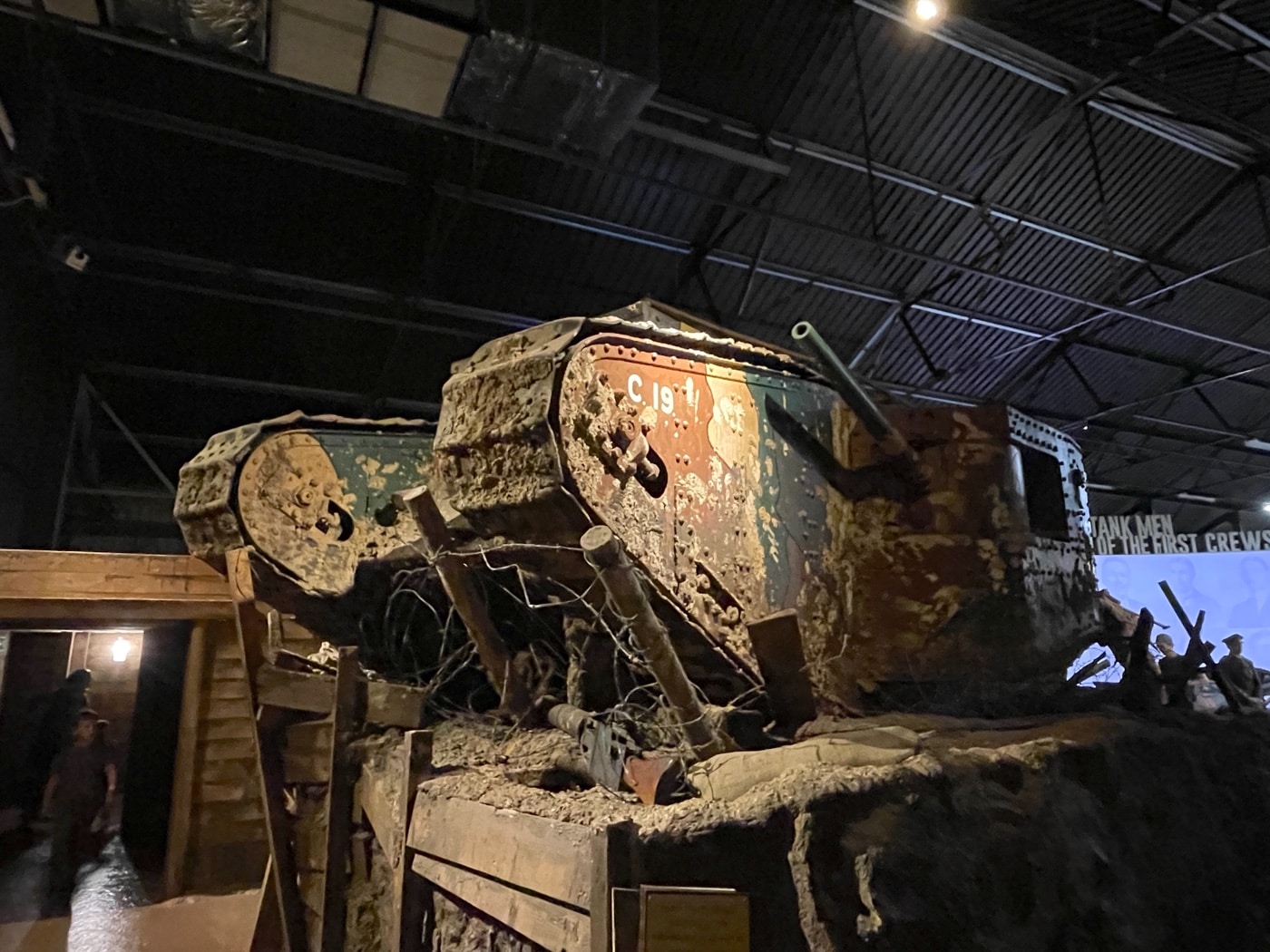 Mark I male tank at the Bovington Tank Museum