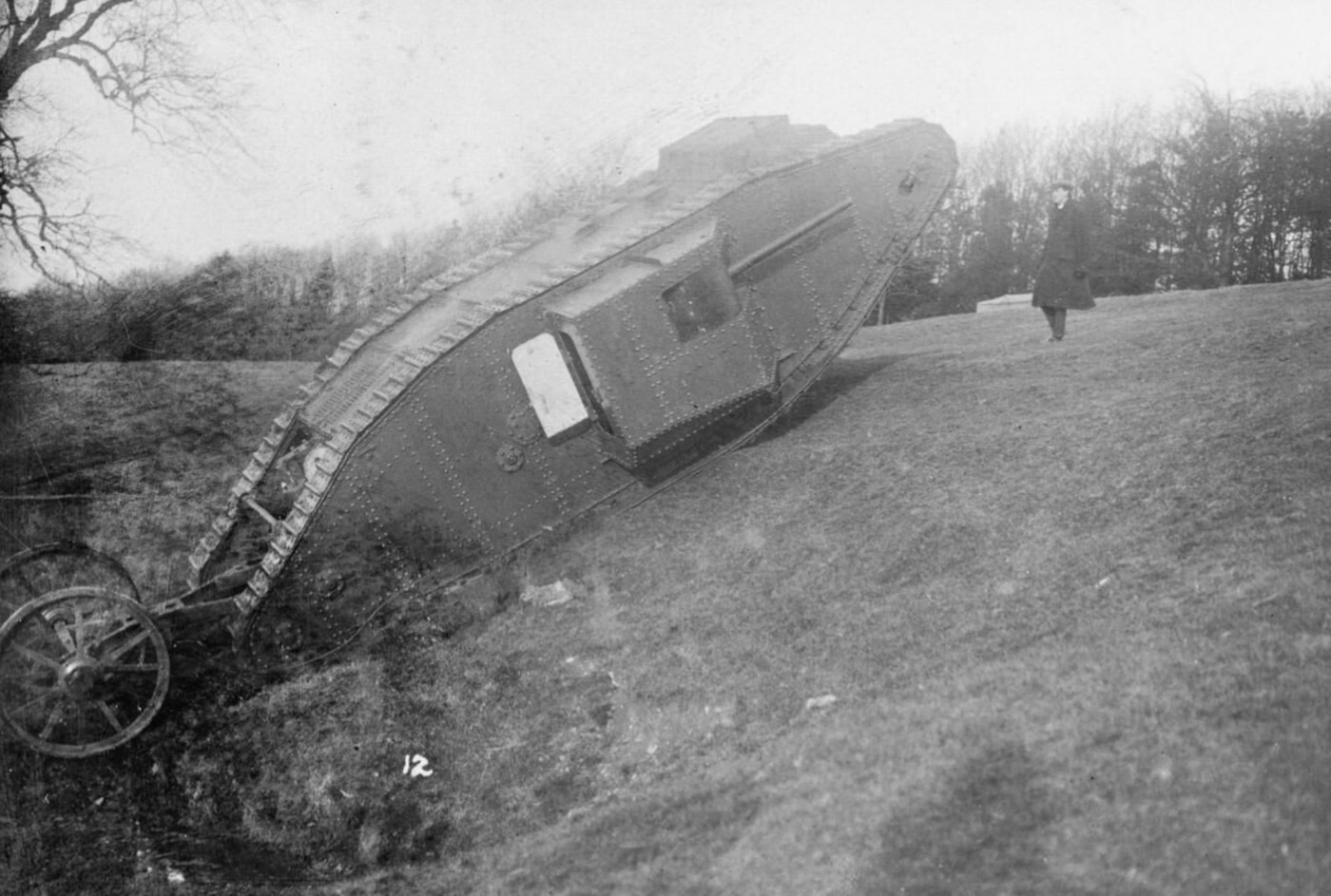 Mother Big Willie Mark I prototype tank during trials