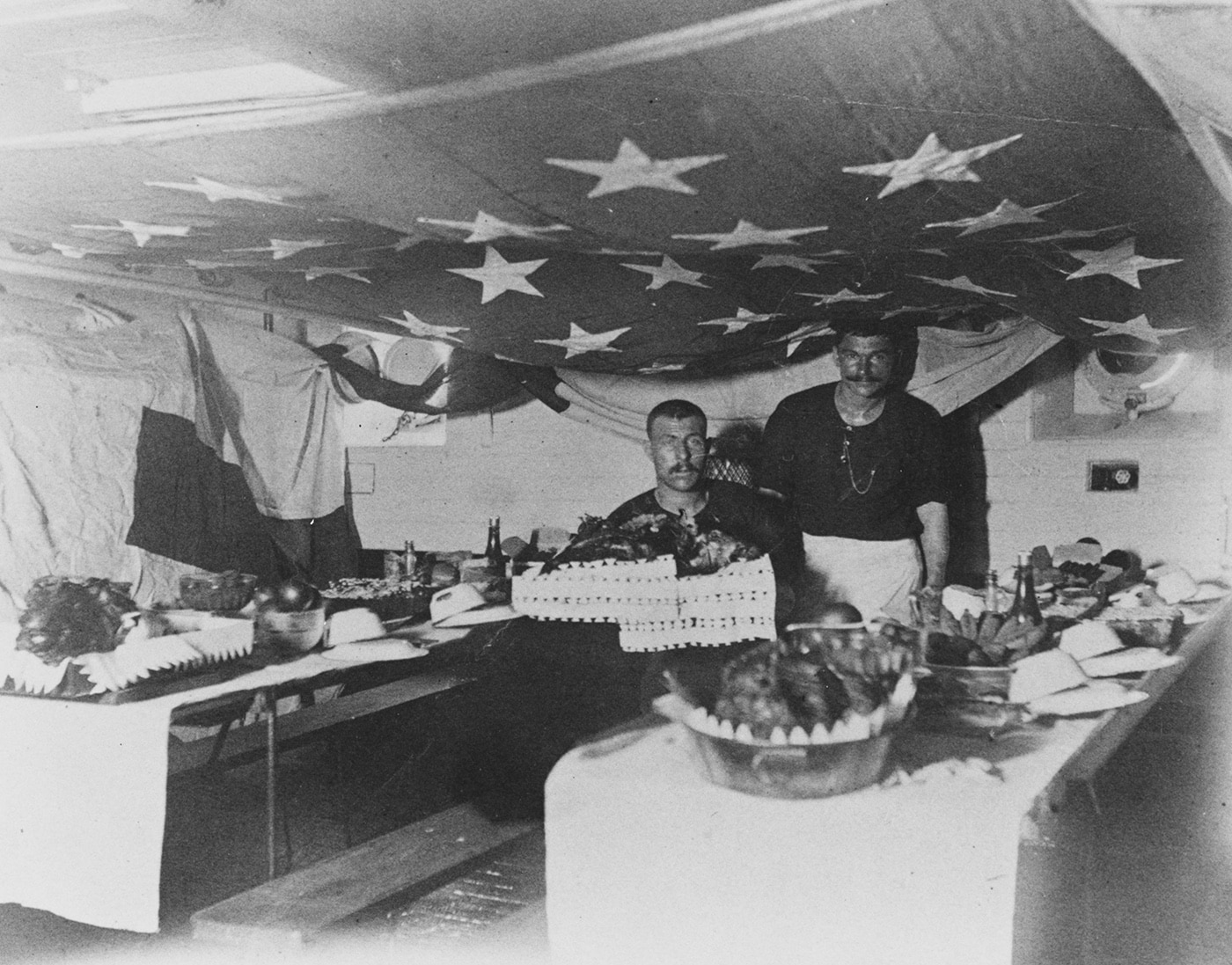 Thanksgiving celebration on USS Charleston C-2 1893