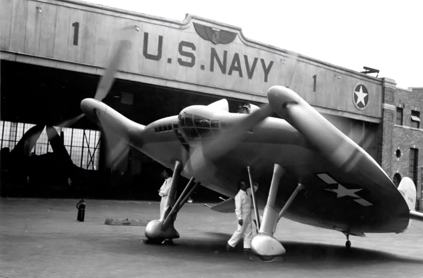 Vought V-173 testing for United States Navy