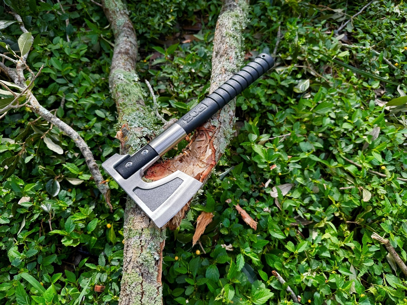 using the SOG Camp Knife after Hurricane Milton to clear debris