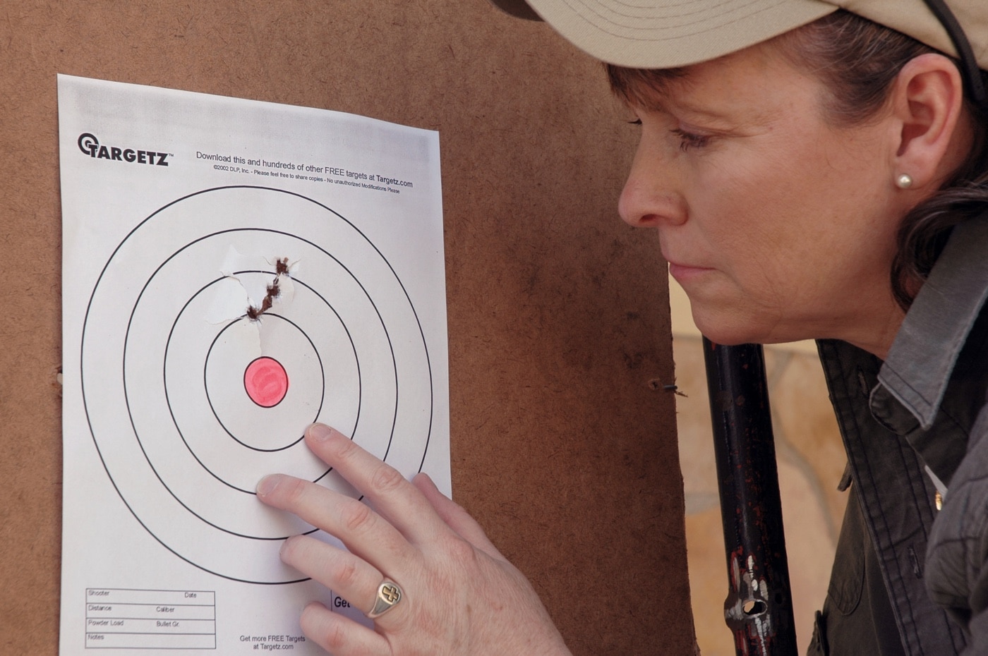 100 yard group on paper shooting target what is practical zero