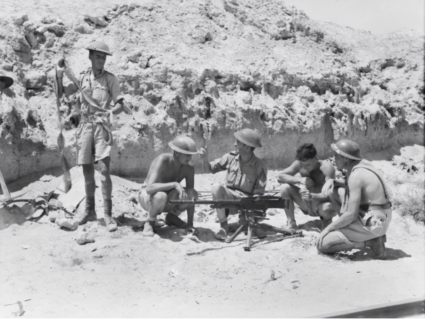 Breda M37 machine gun captured in Egypt by Australian Army