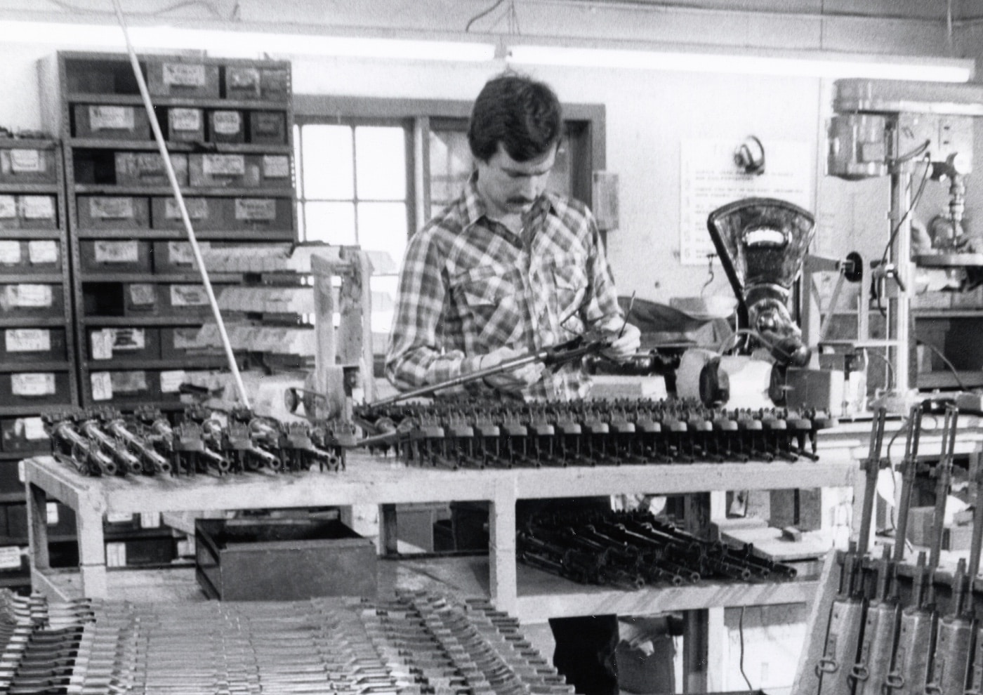 Dennis Reese building a Springfield Armory M1A in the early days