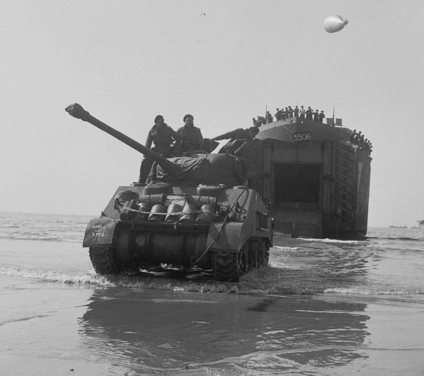 Sherman Firefly on Gold Beach Operation Overlord