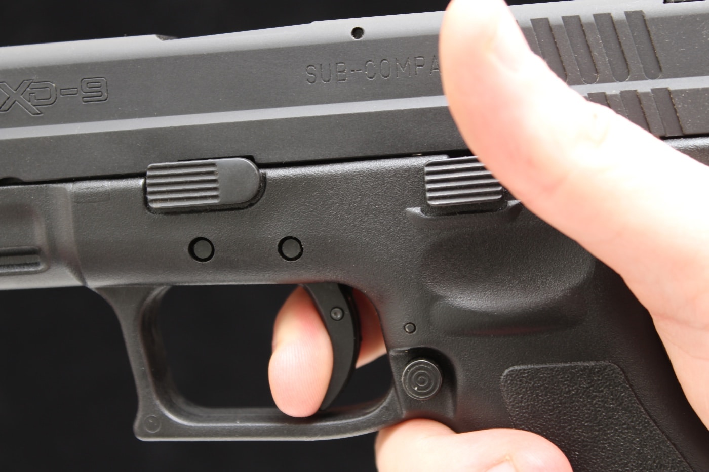 trigger press on Springfield XD semi-automatic pistol