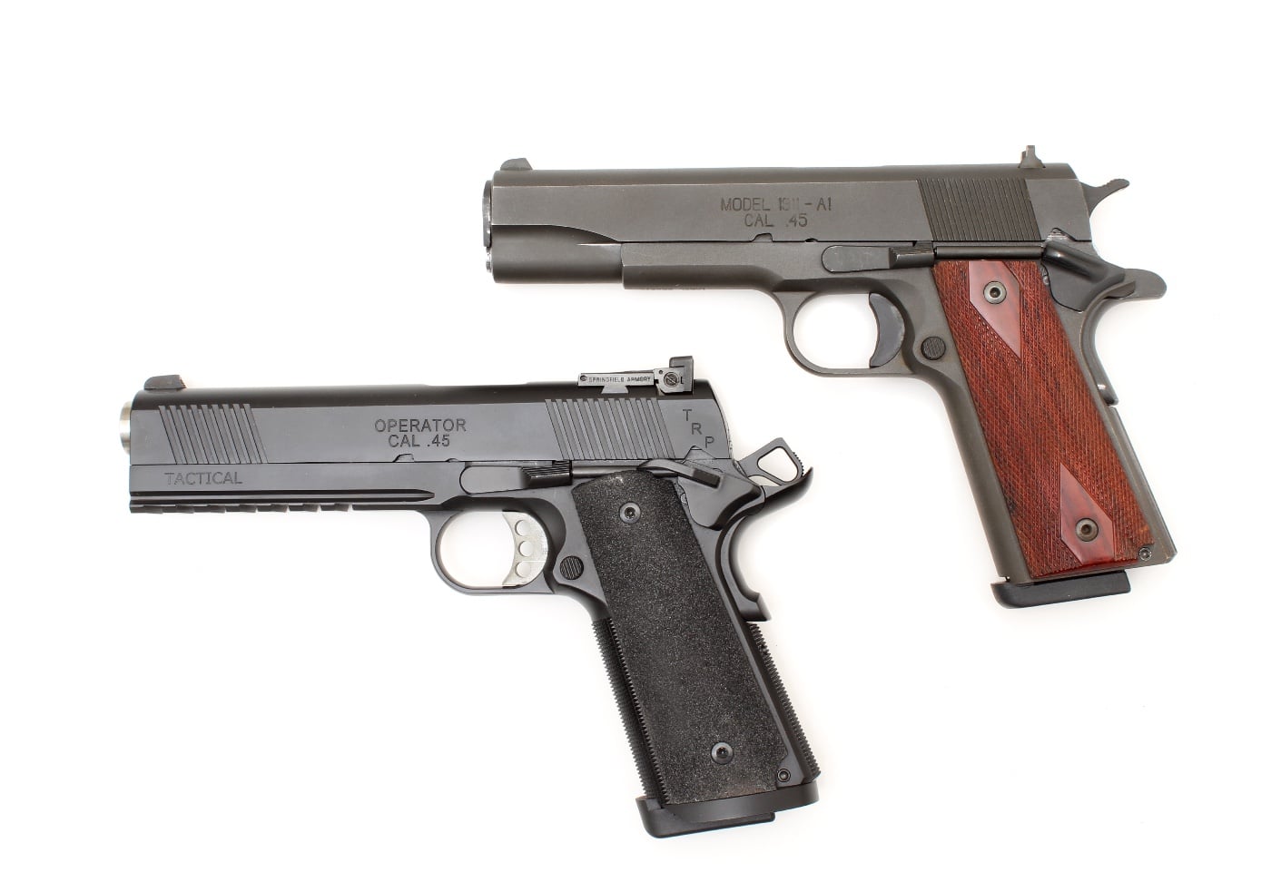 two different Springfield 1911 pistols