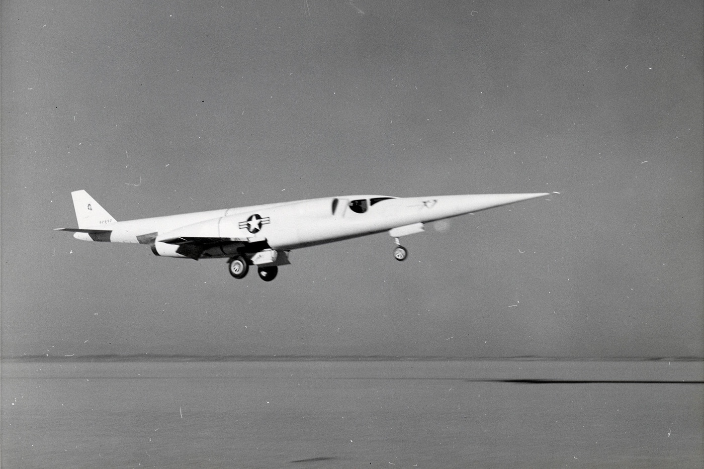 Douglas X-3 Stiletto comes in for a landing