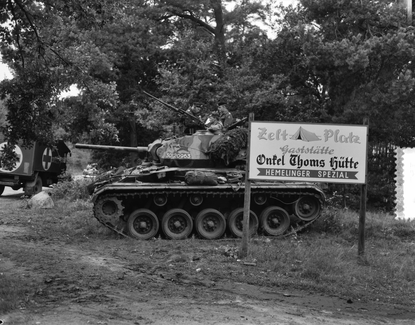 Dutch M24 Chaffee in West Germany during NATO Operation Grand Repulse