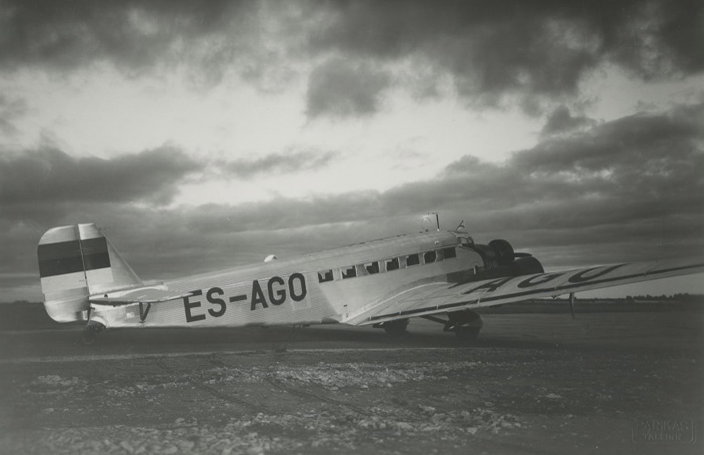 Estonian Ago passenger plane Junkers Ju 52