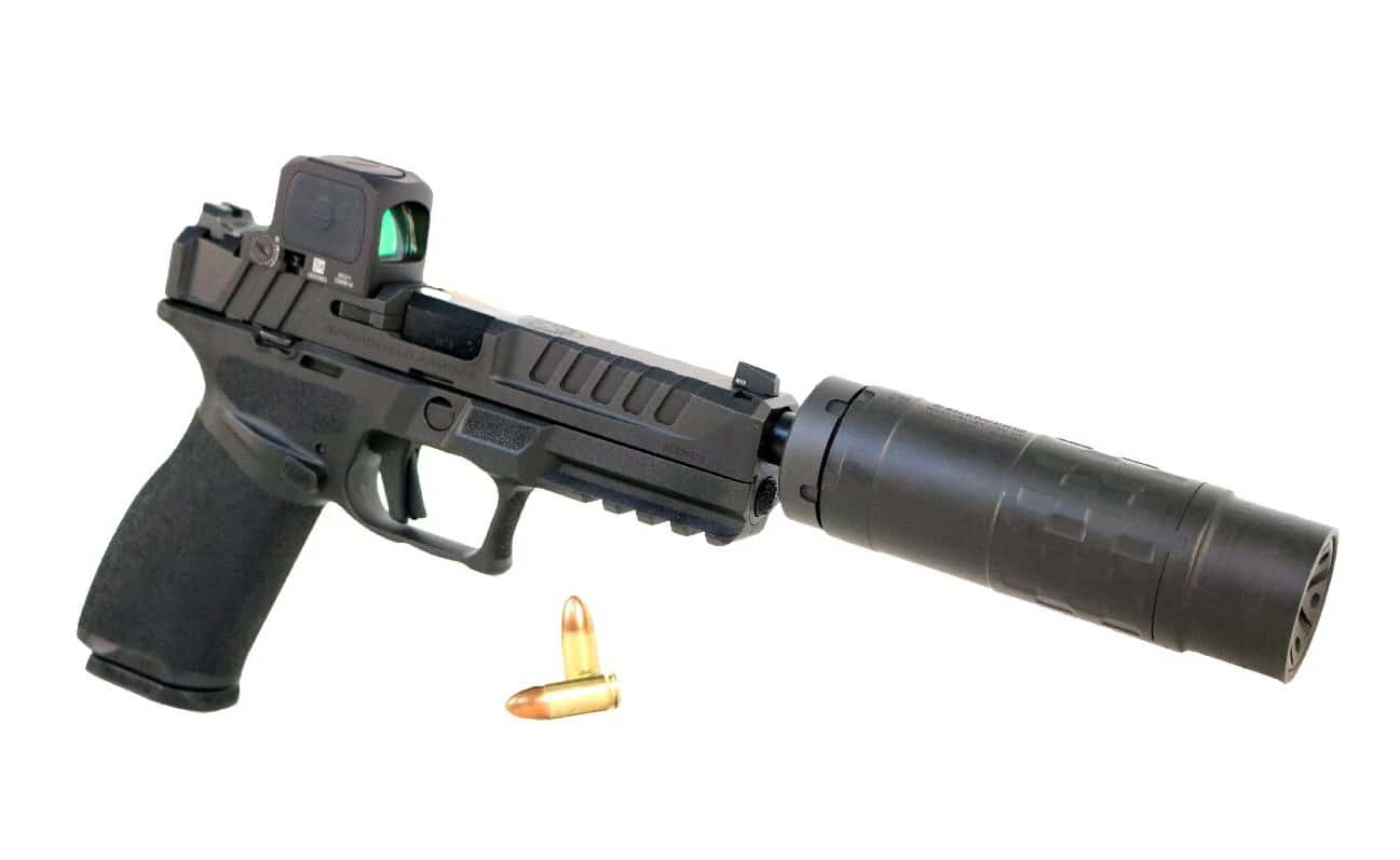 Omega 36M review mounted on Springfield Armory Echelon semi-automatic pistol