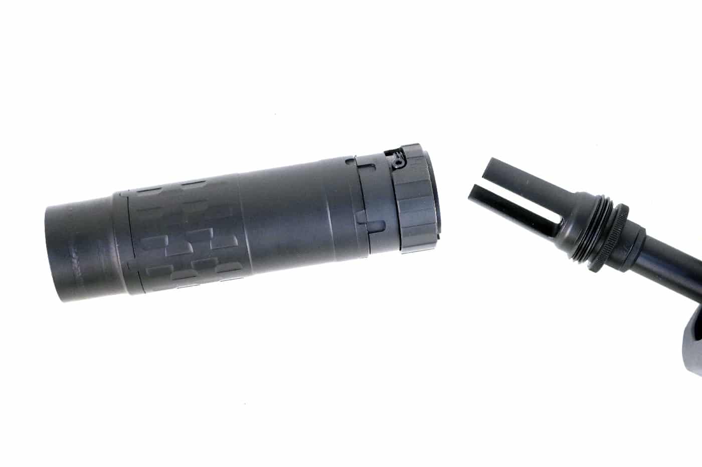 SilencerCo Omega 36M with flash hider mount