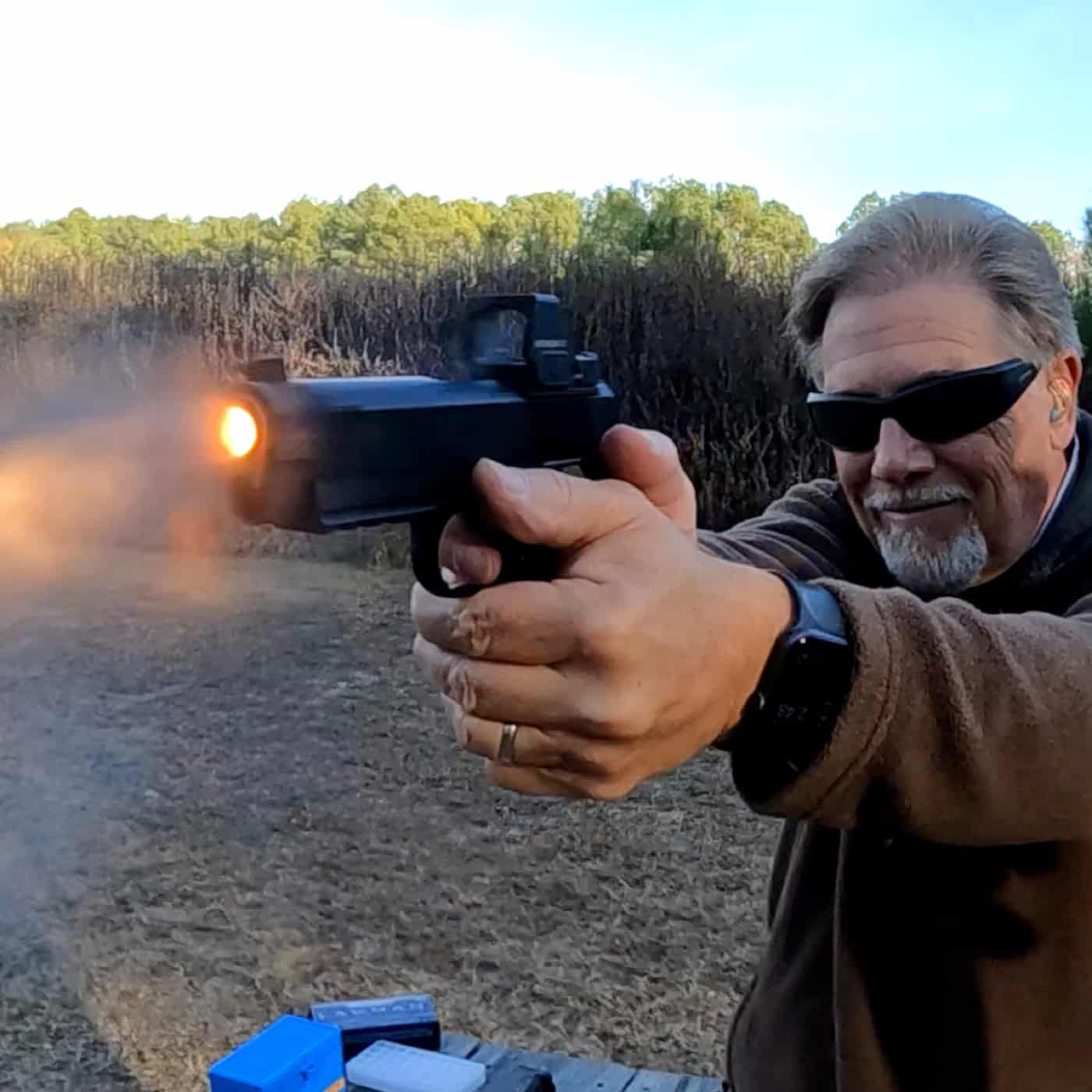 Springfield 1911 Operator AOS review on shooting range