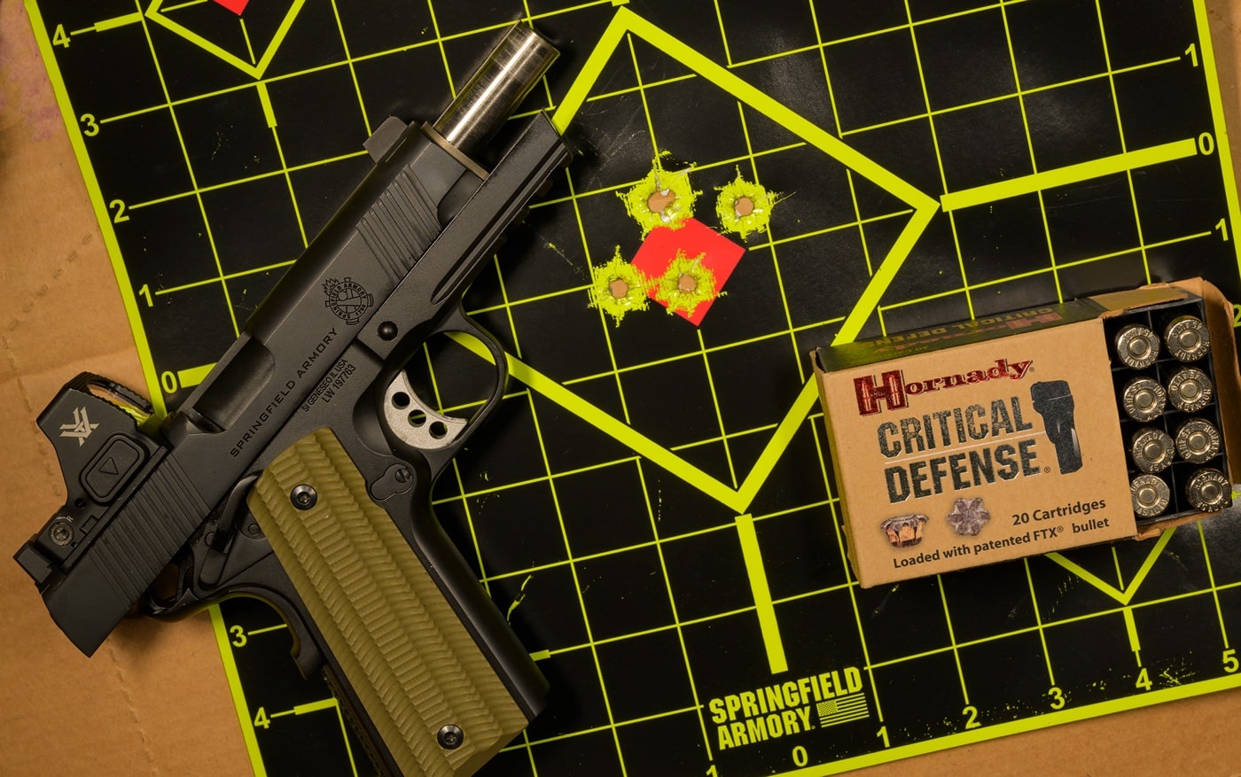 Springfield Armory 1911 Operator AOS accuracy testing