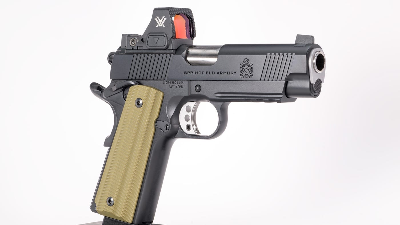 Springfield Armory 1911 Operator AOS tested with Vortex red dot sight