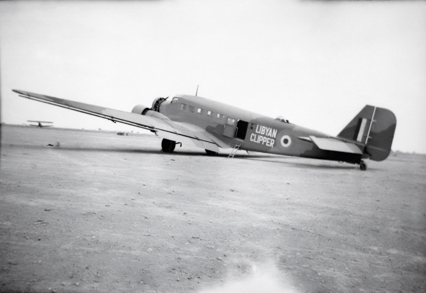 captured Ju 52 Libyan Clipper