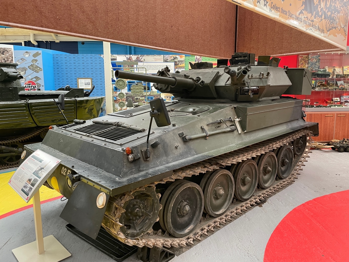 British Scorpion light tank in Bovington The Tank Museum