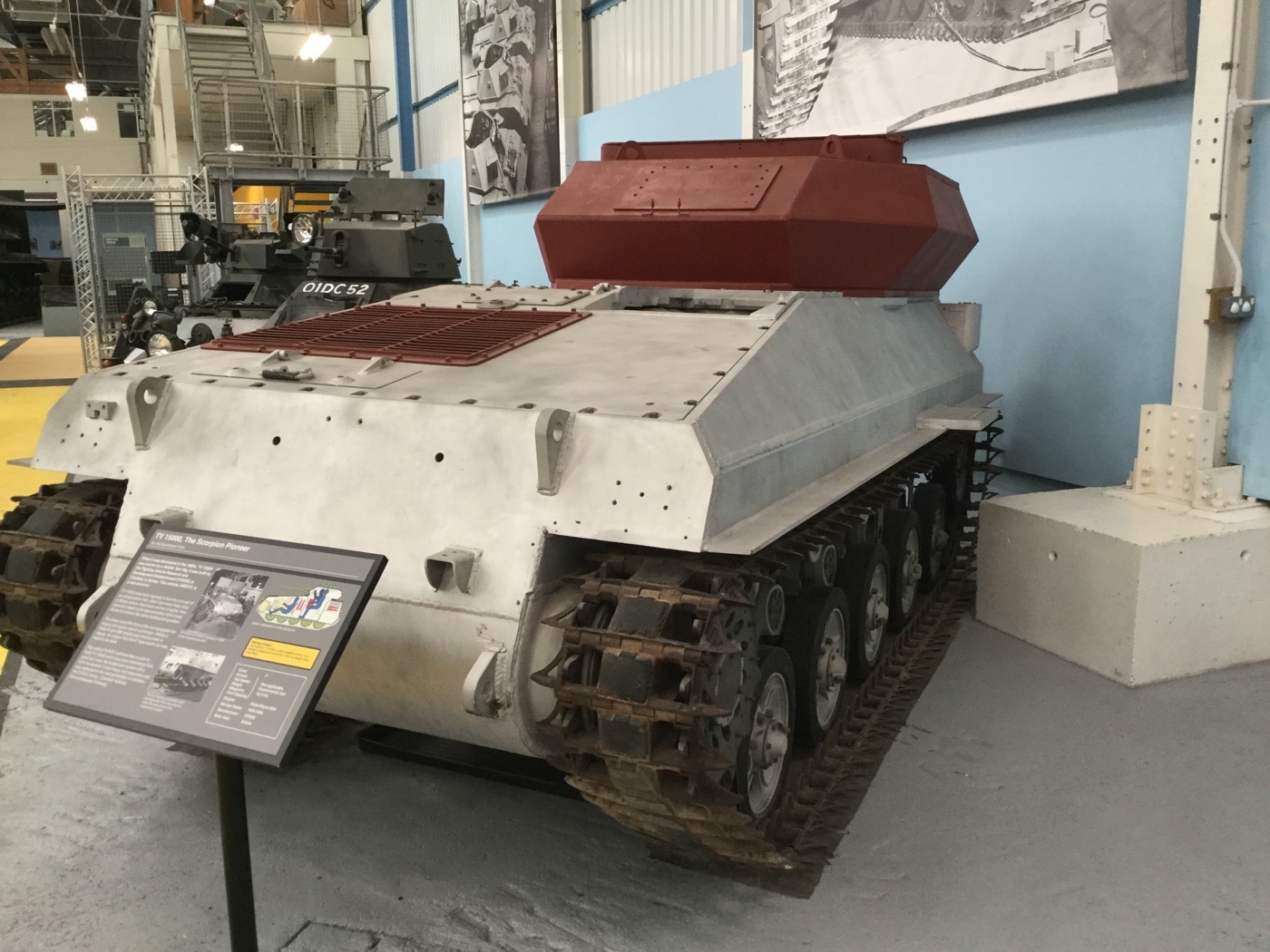 FV101 Scorpion prototype at The Tank Museum in England