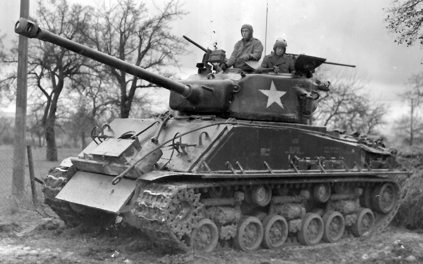 M4 Sherman tank with additional armor plate