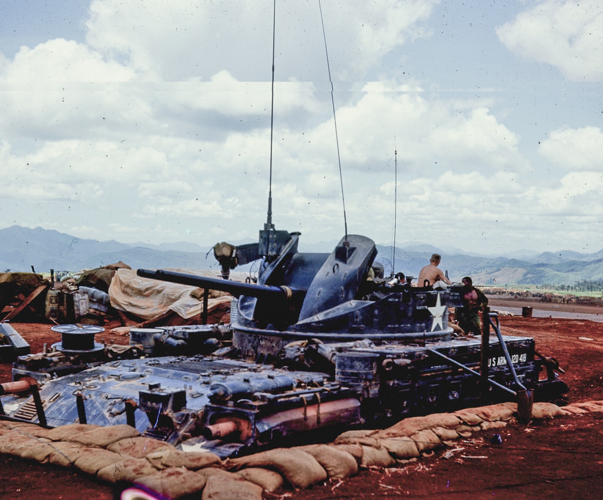 M42 Duster tank at Khe Sanh April 1967