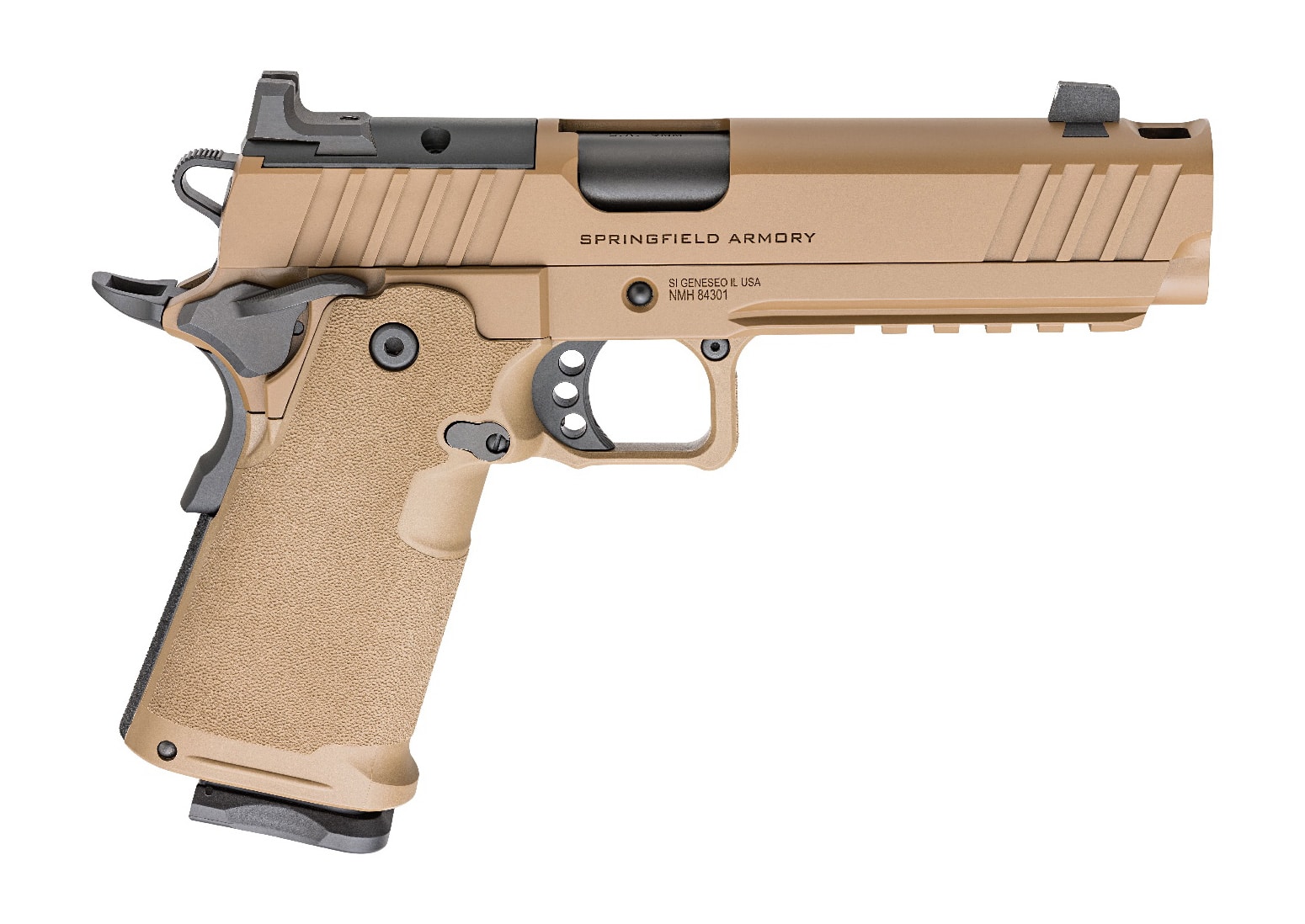 Springfield Armory 1911 DS Prodigy Coyote Brown Comp five inch