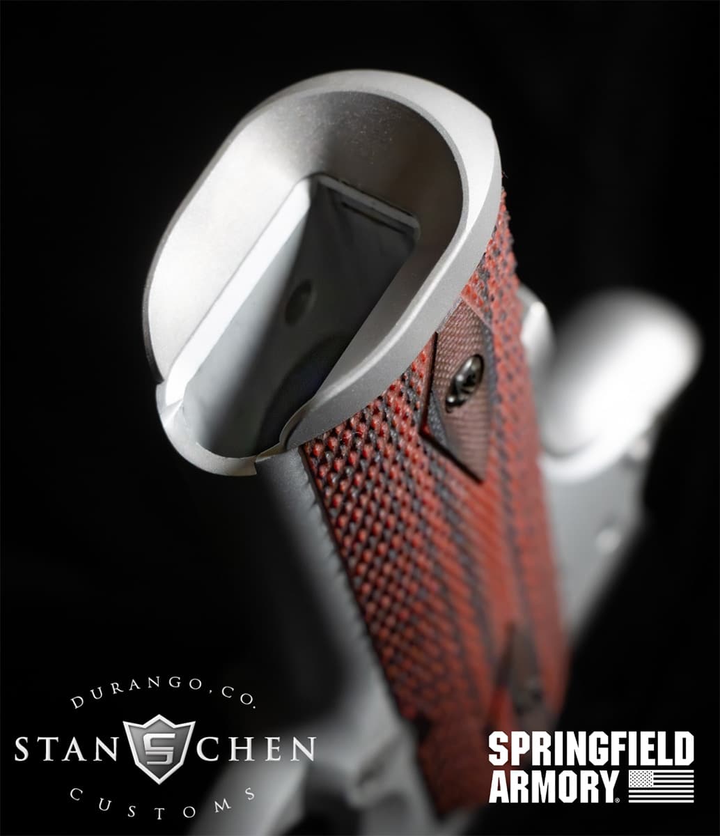 Stan Chen Stainless Steel SI Magwell for Springfield EMP3 and VZ Grips Bundle