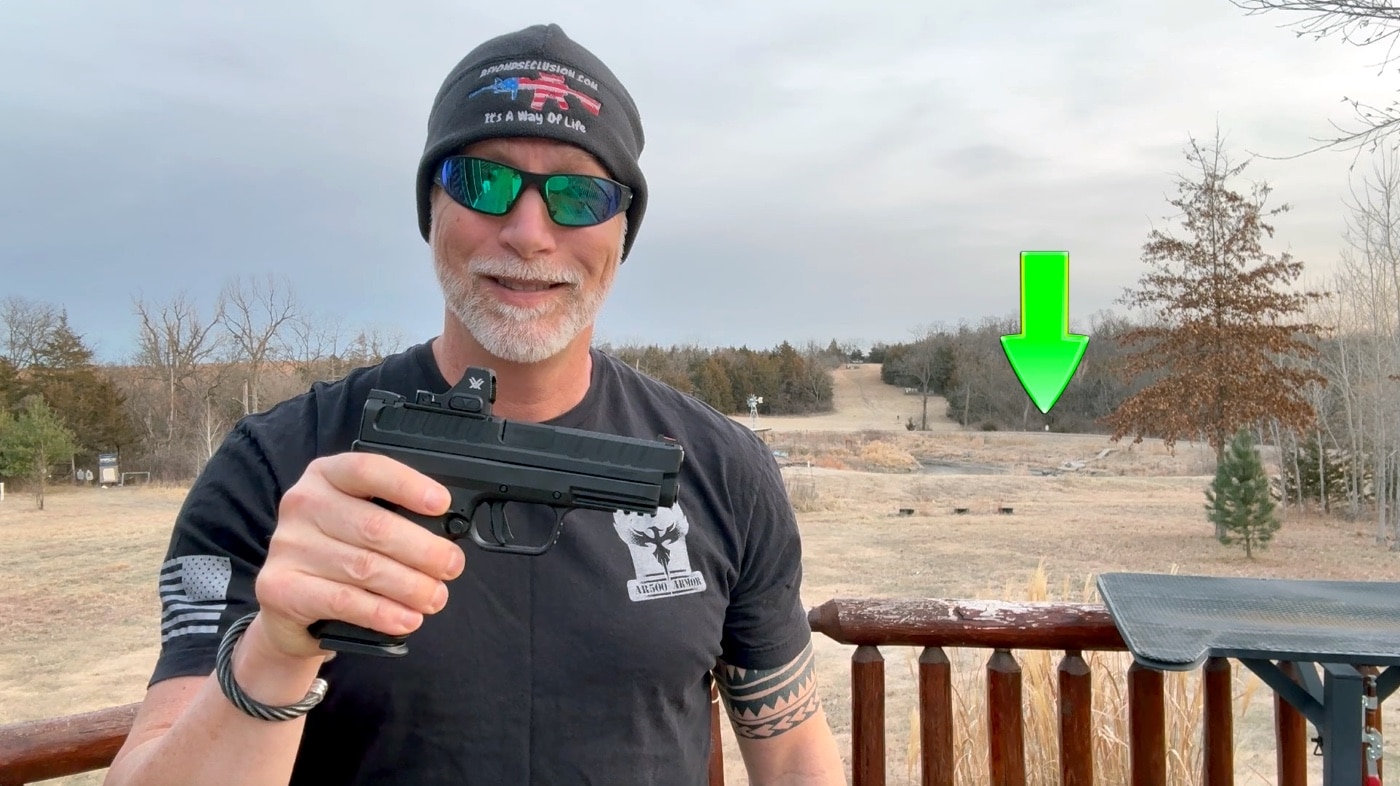 taking the XD Mod3 to 200 yards on shooting range