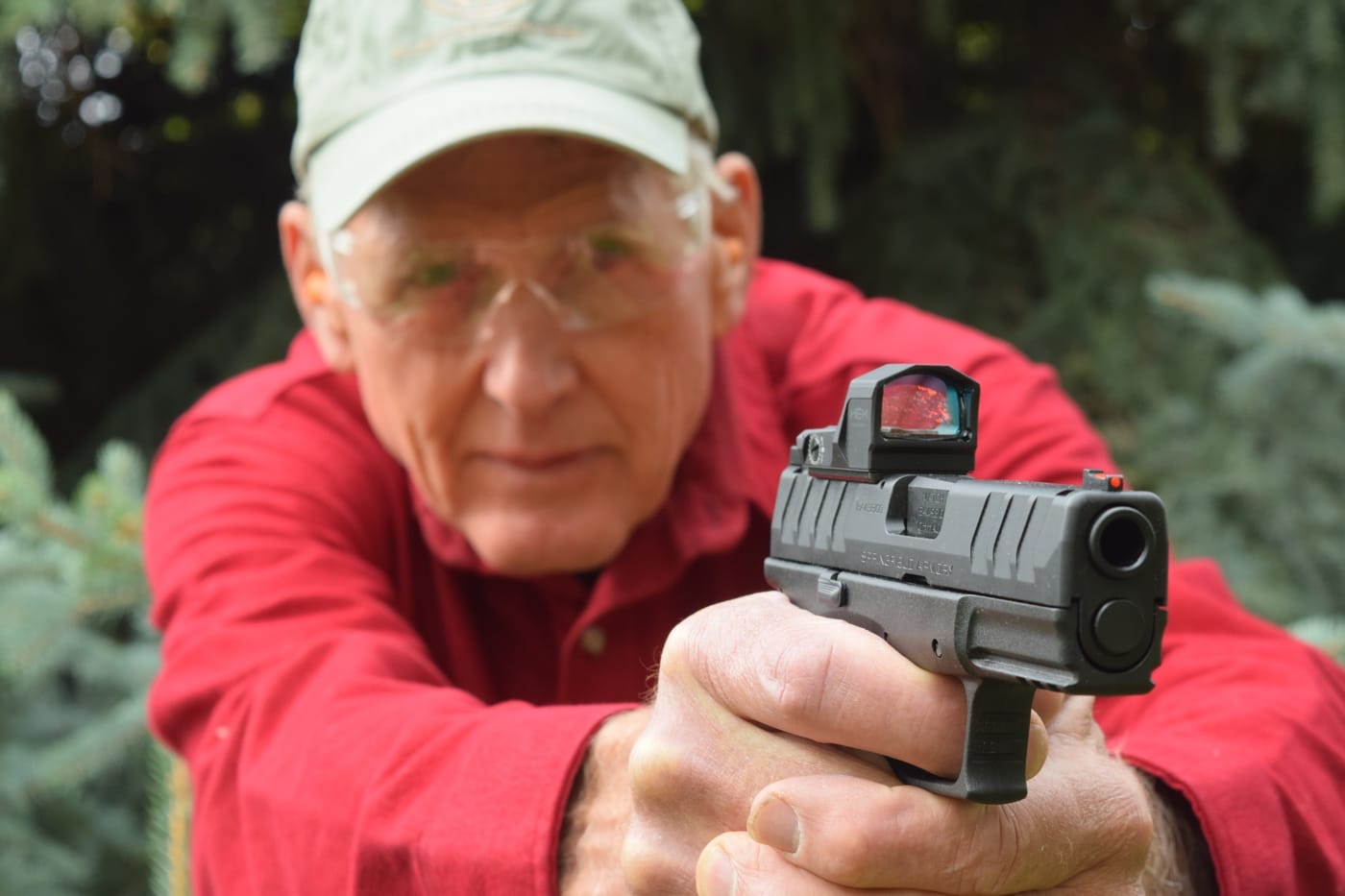 testing Hornady Backcountry Defense ammunition in Springfield Armory XDM Elite semi-automatic pistol