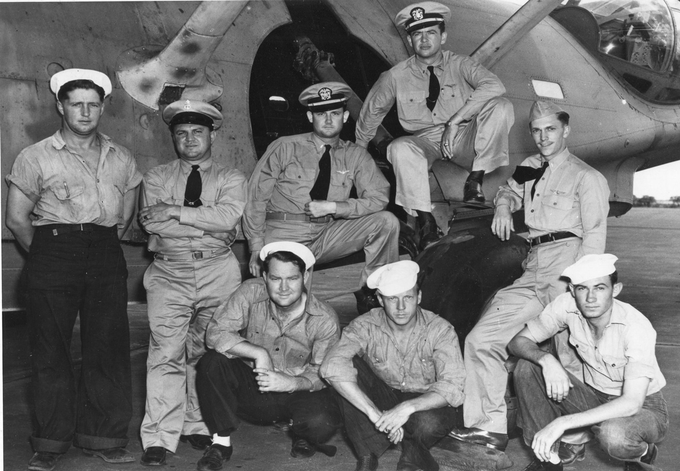 Ensign Jack Reid and his PBY crew responsible for spotting the Japanese occupation force during the Battle of Midway