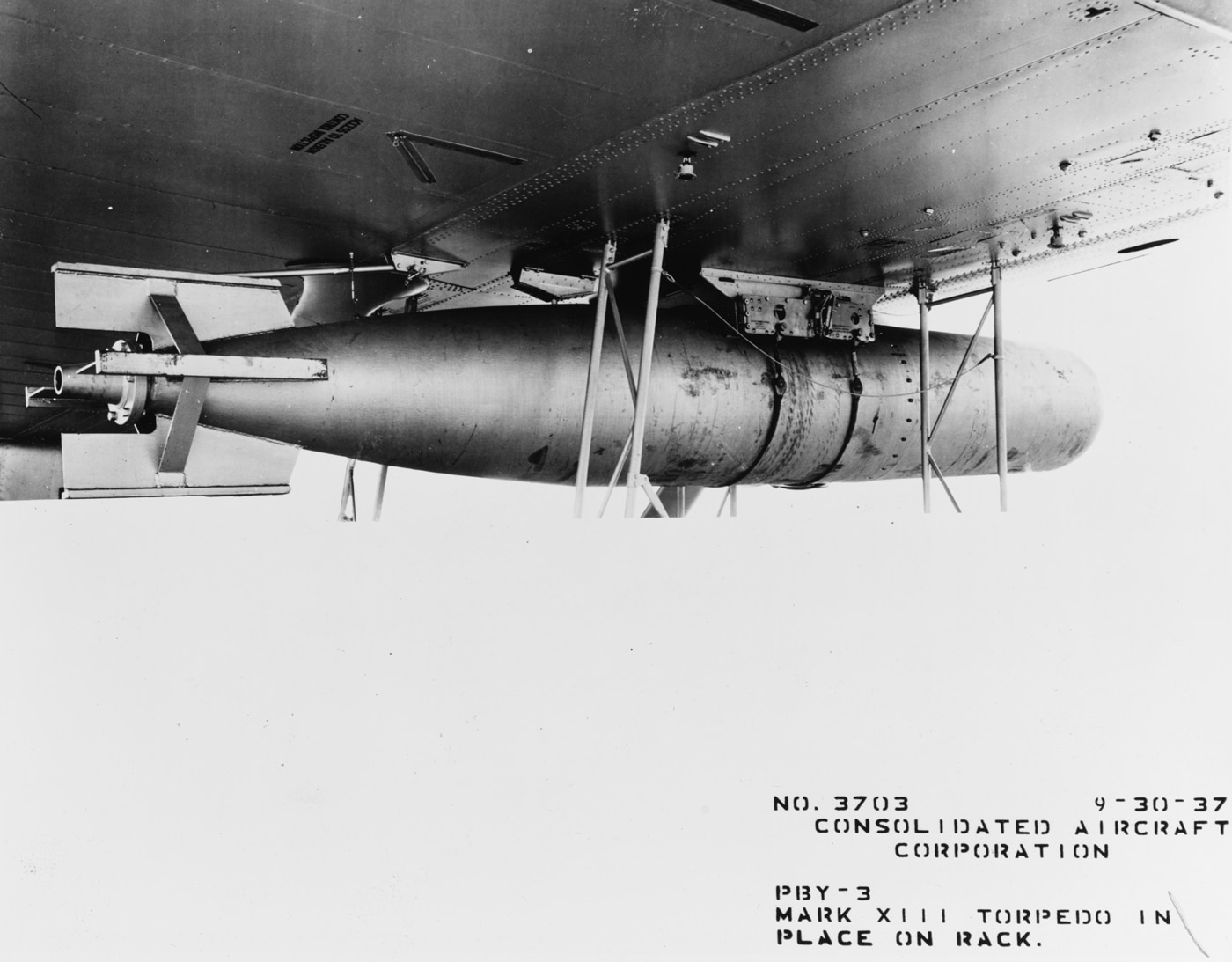 Mark 13 torpedo on PBY Catalina