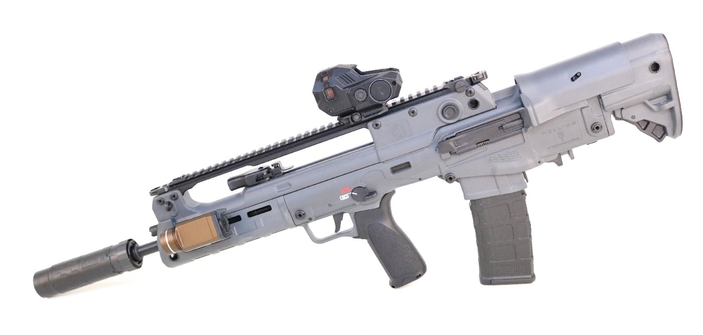 Mepro M22 with M22 light module mounted on rifle