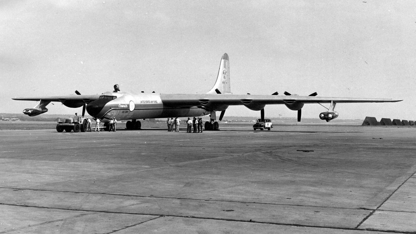 NB-36H on ramp prior to test flight