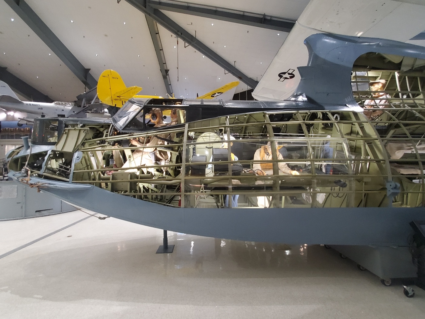 PBY Catalina cutaway showing crew work areas