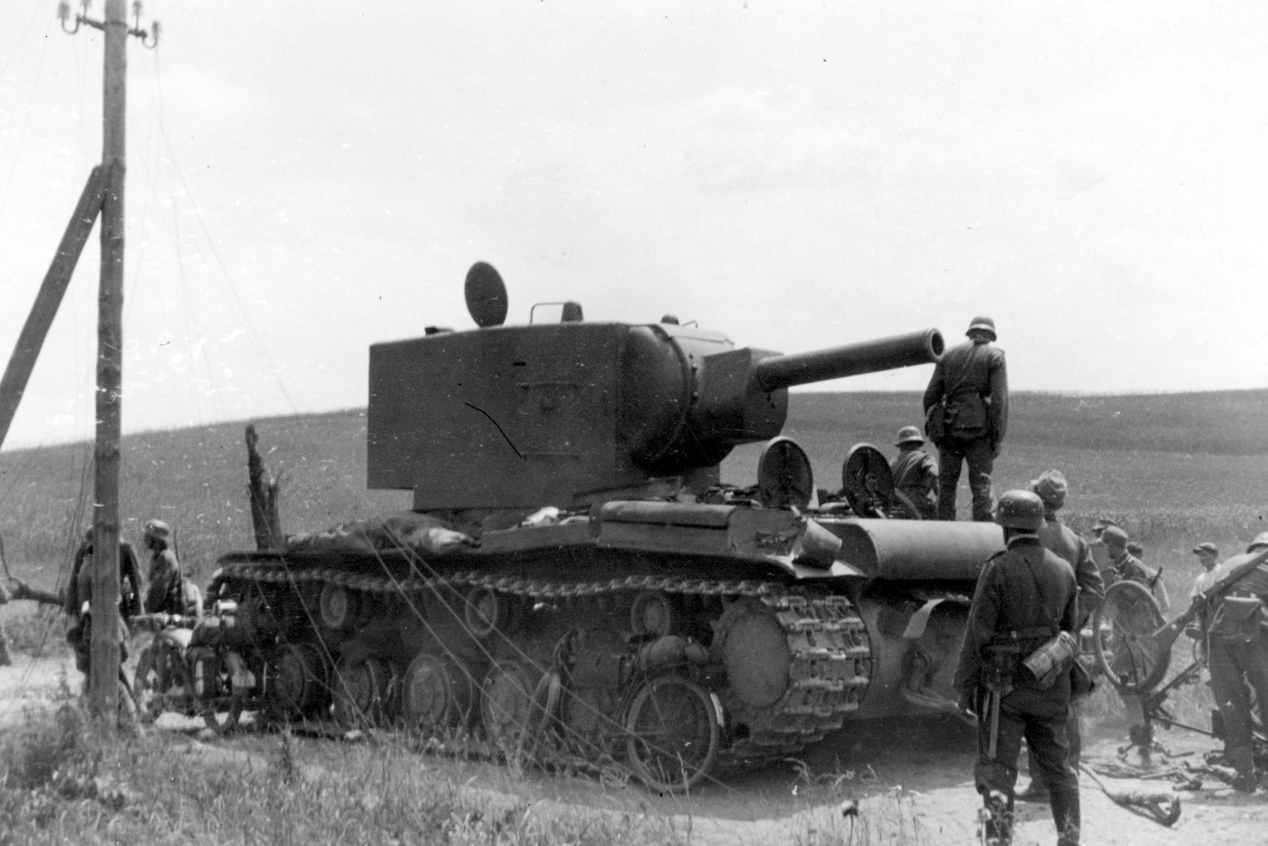 Soviet KV-2 captured by German troops during World War II