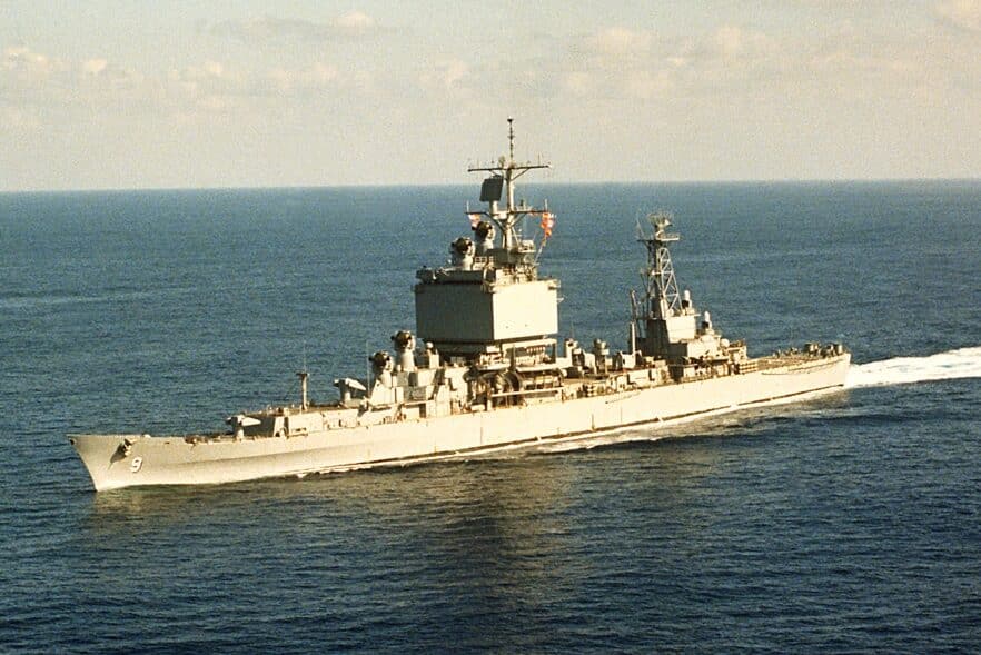 USS Long Beach nuclear powered guided missile cruiser