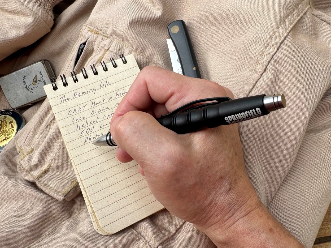 writing with the Tuff Writer tactical pen review